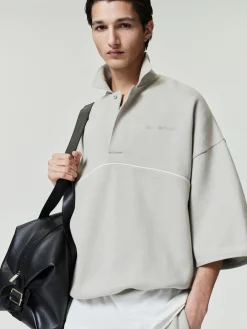 Active Trace 3/4 Sleeve Modern Polo Sweatshirt