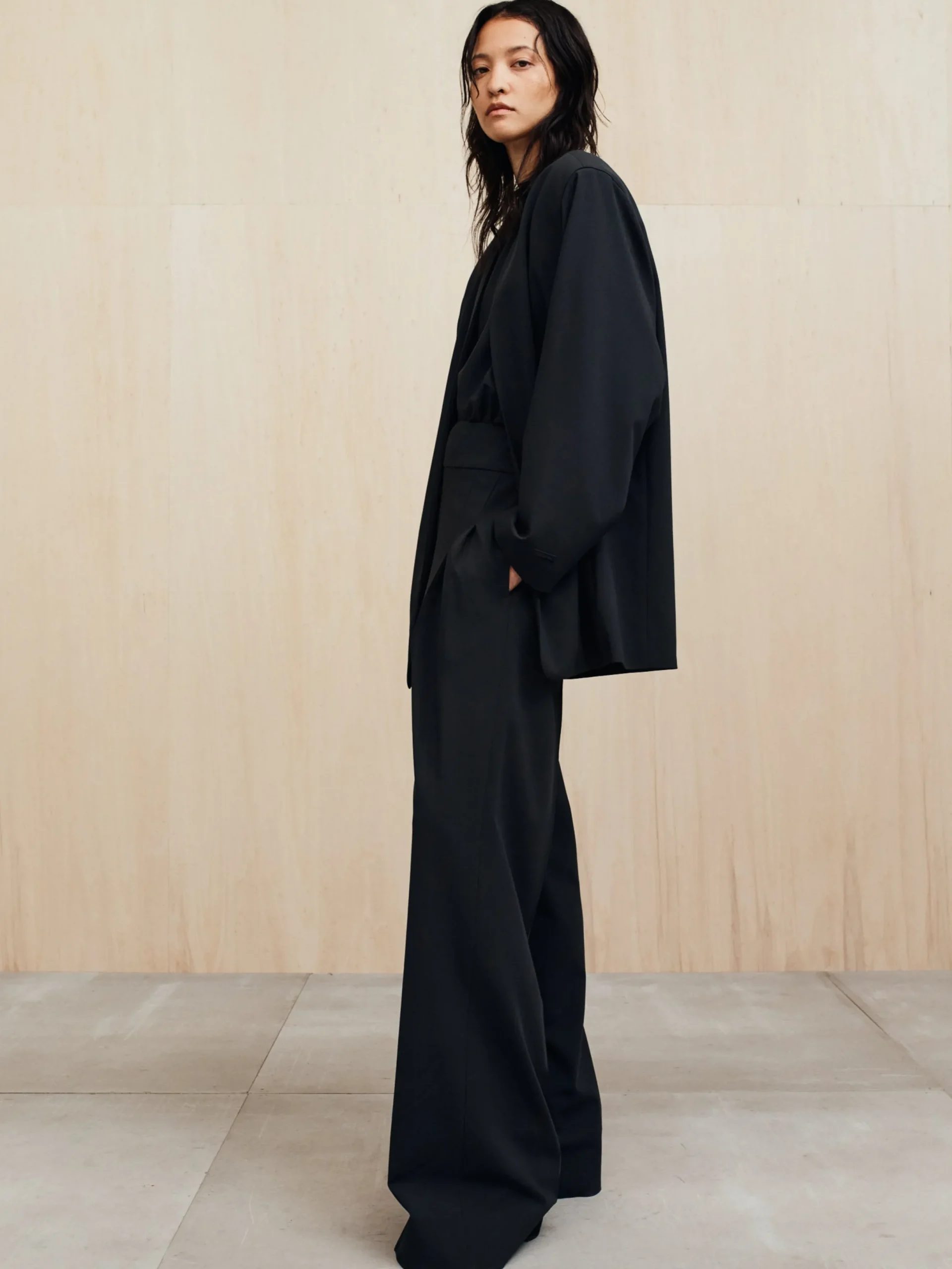 Collarless Jacket