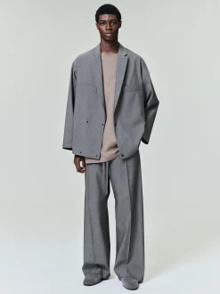 Cotton Wool Oxford Shirt Jacket