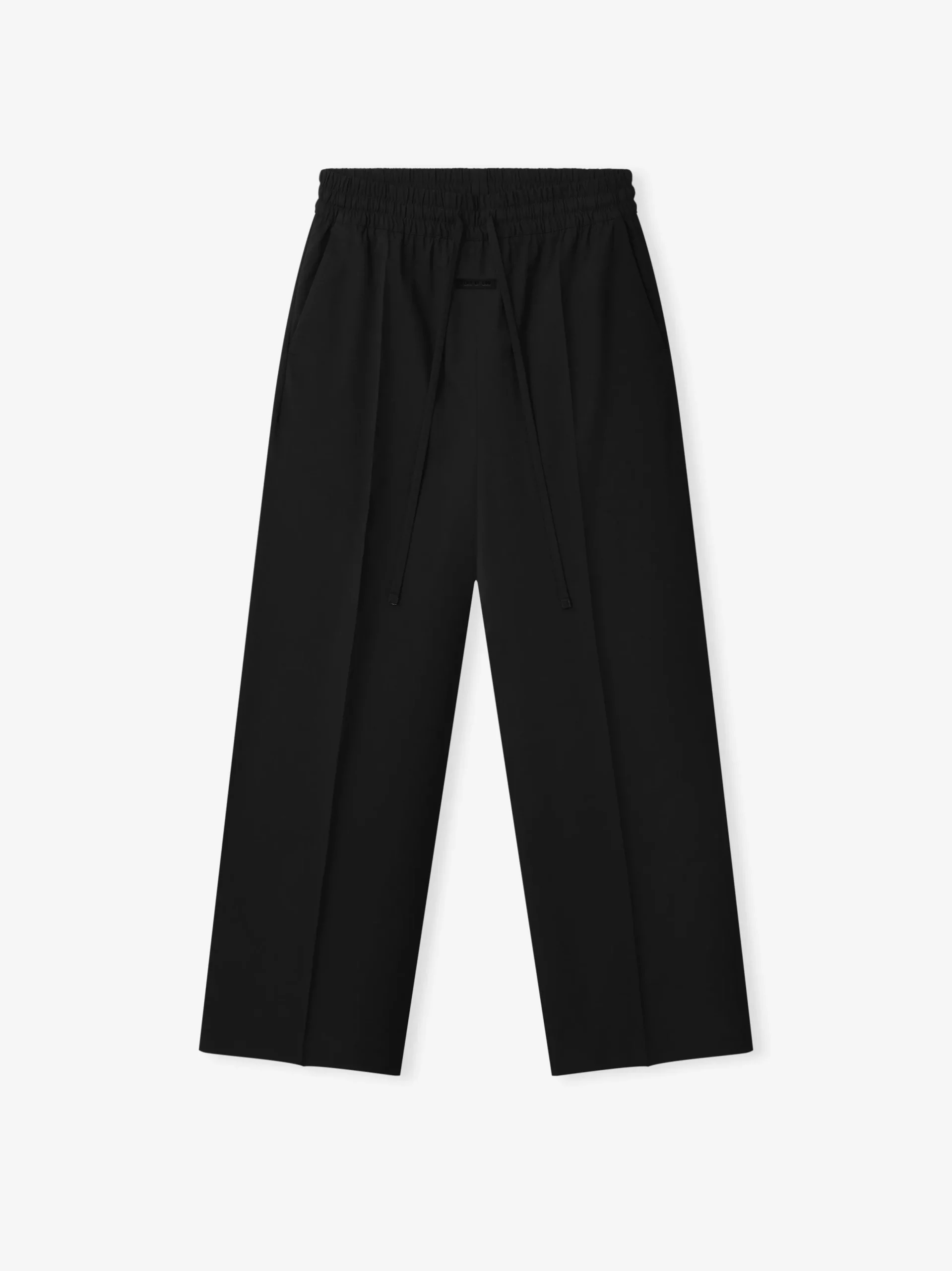 Cotton Wool Oxford Wide Leg Drawstring Pants