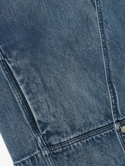 Denim Lapelless Jacket