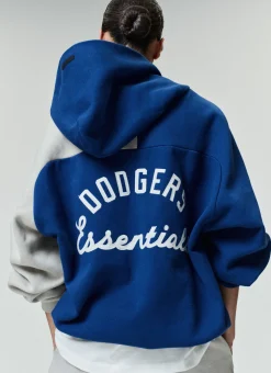 Dodgers Raglan Half Zip Sport Hoodie
