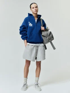 Dodgers Raglan Half Zip Sport Hoodie
