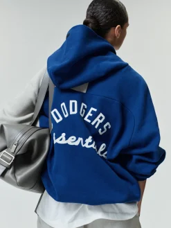 Dodgers Raglan Half Zip Sport Hoodie