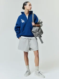 Dodgers Raglan Half Zip Sport Hoodie