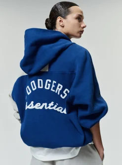 Dodgers Raglan Half Zip Sport Hoodie