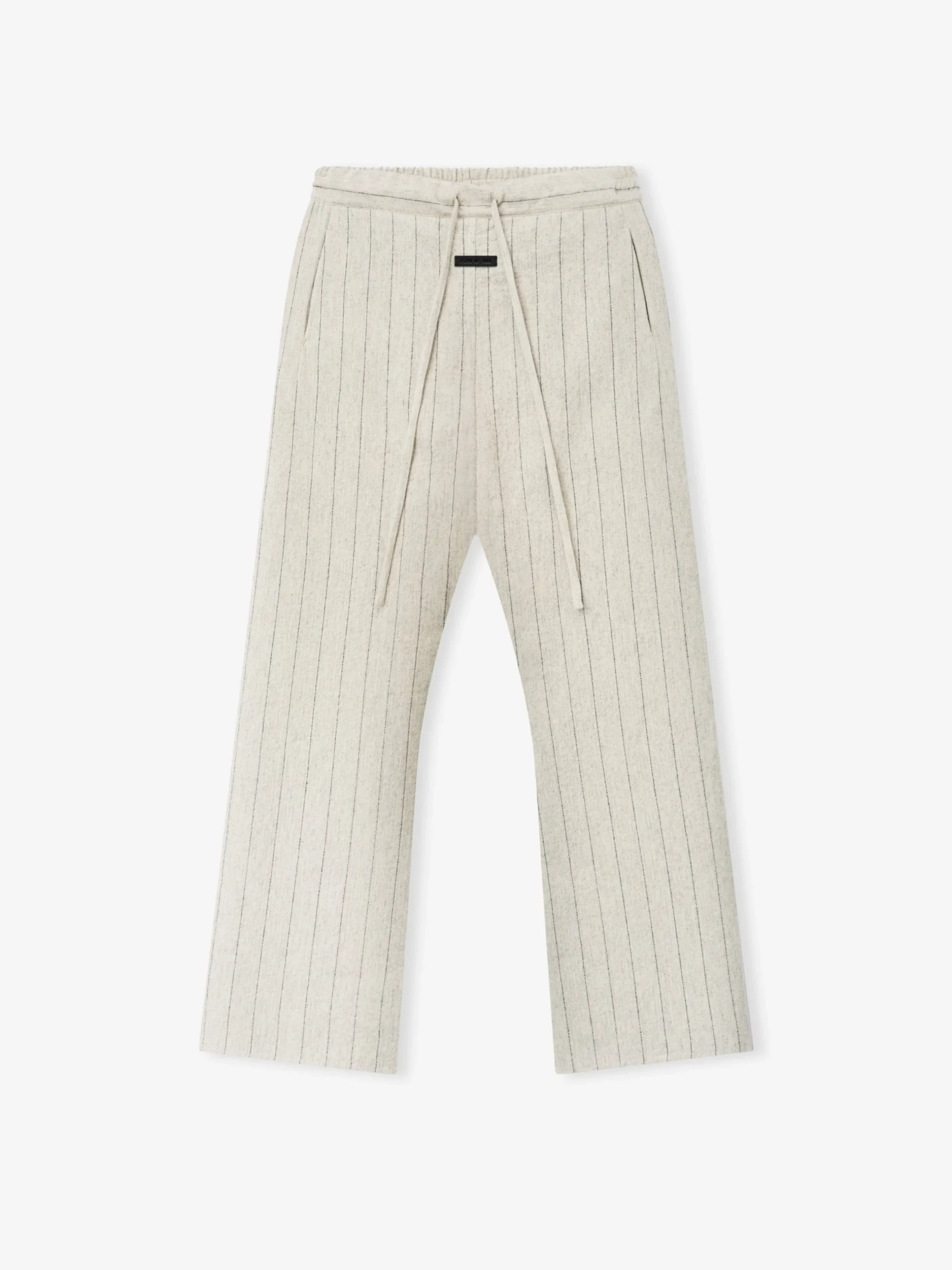 Double Face Wool Baseball Flared Pants