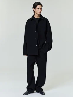 Double Face Wool Cashmere Flared Pants