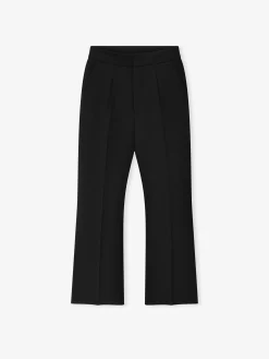 Double Weave Wool Tailored Flared Pants
