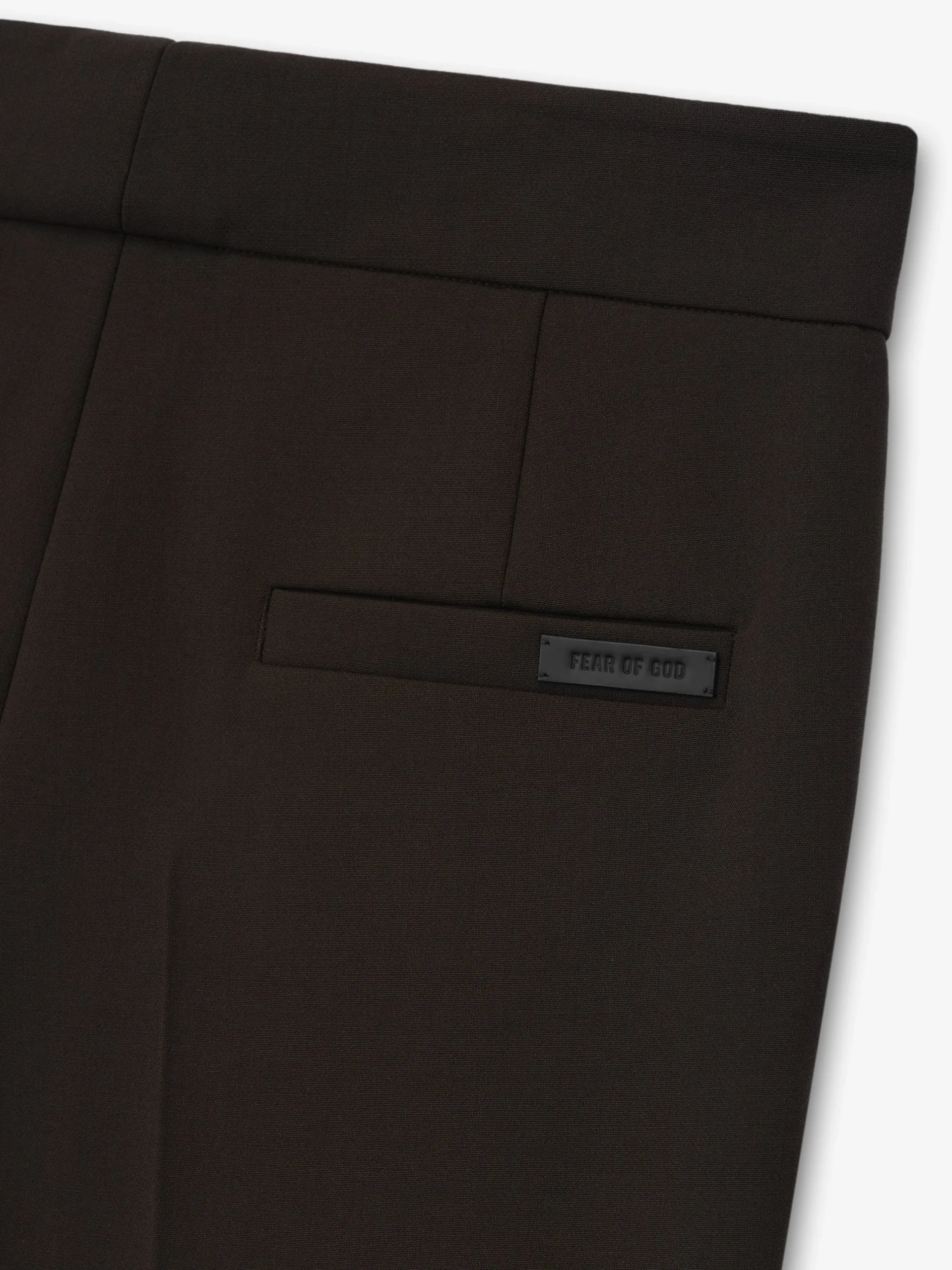 Double Weave Wool Tailored Flared Pants