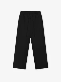 Double Weave Wool Wide Leg Drawstring Pants