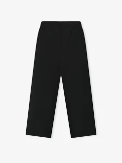 Double Weave Wool Wide Leg Drawstring Pants