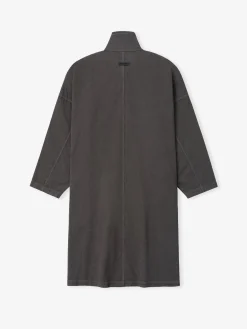 Garment-Dyed Cropped Sleeve Car Coat