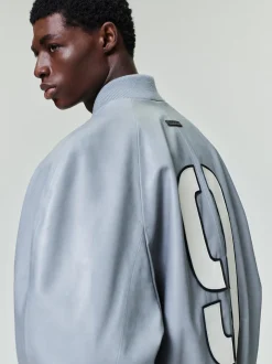 Leather 9 Raglan Bomber Jacket