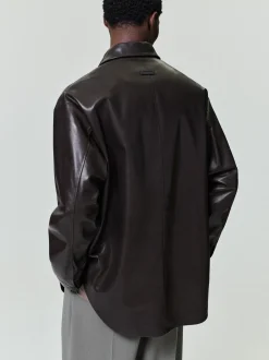 Leather Relaxed Shirt