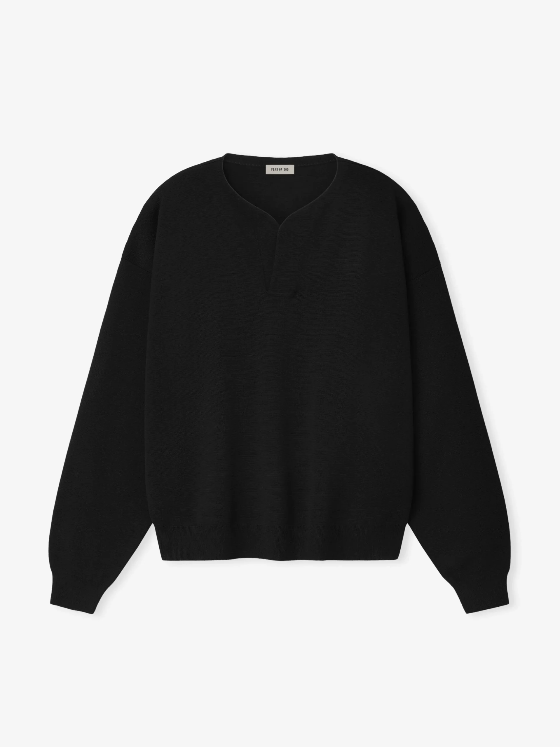 Merino Milano Knit Henley Sweater