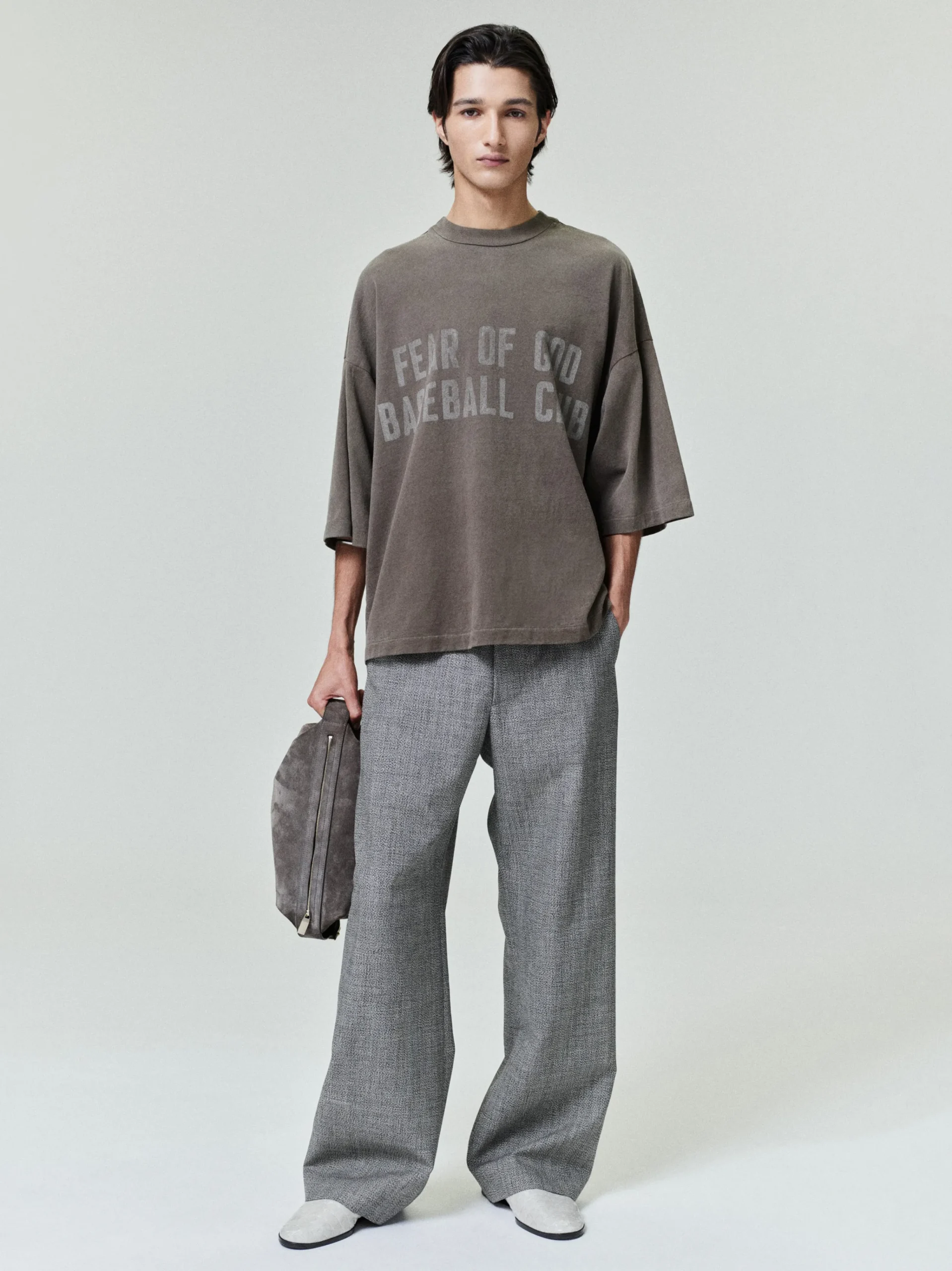 Mouline Wool Casual Flat Front Pant