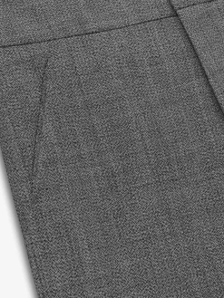 Mouline Wool Casual Flat Front Pant