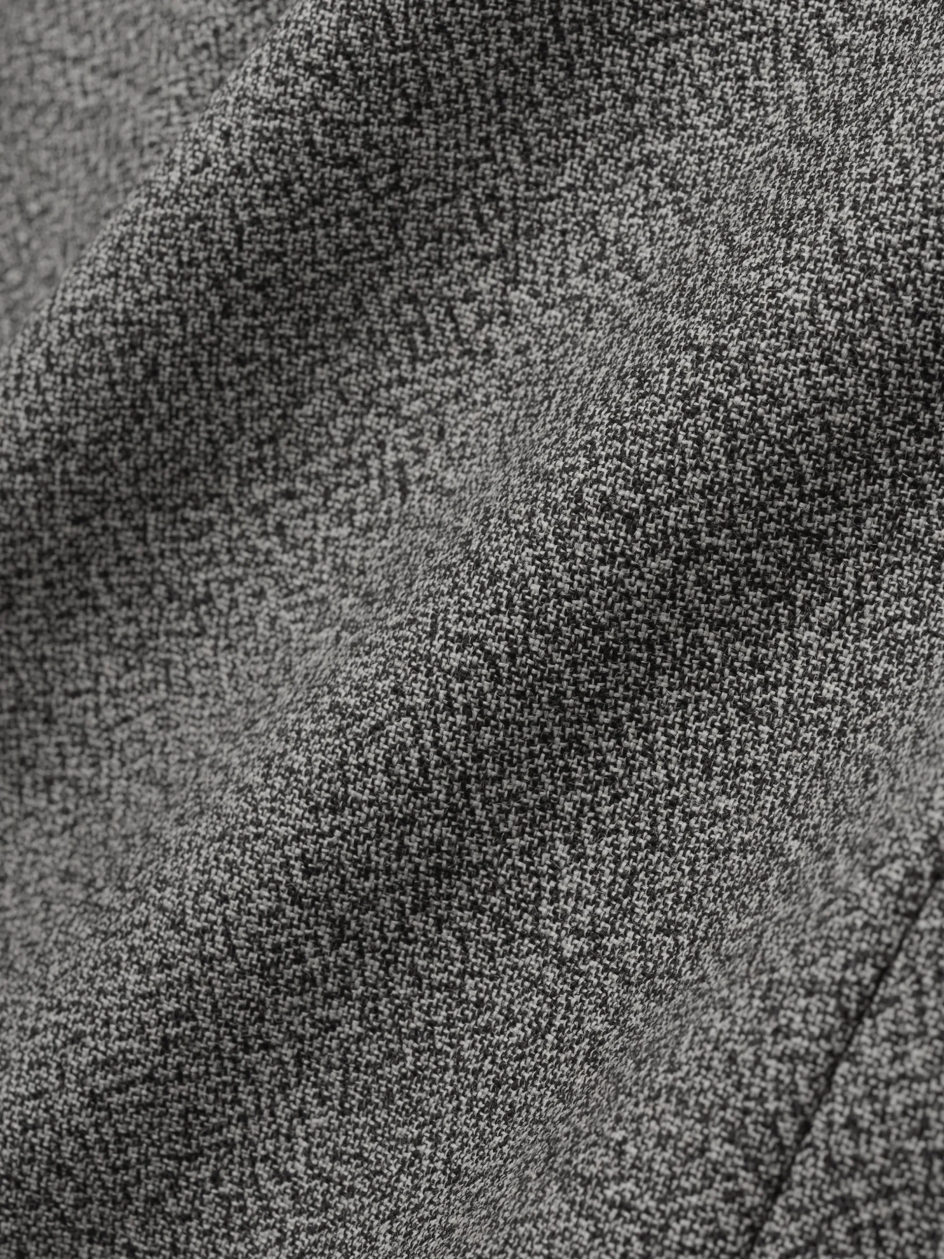 Mouline Wool Relaxed Lapelless Jacket