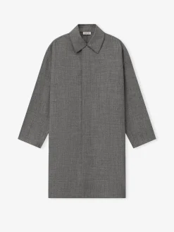 Mouline Wool Relaxed Trench Coat