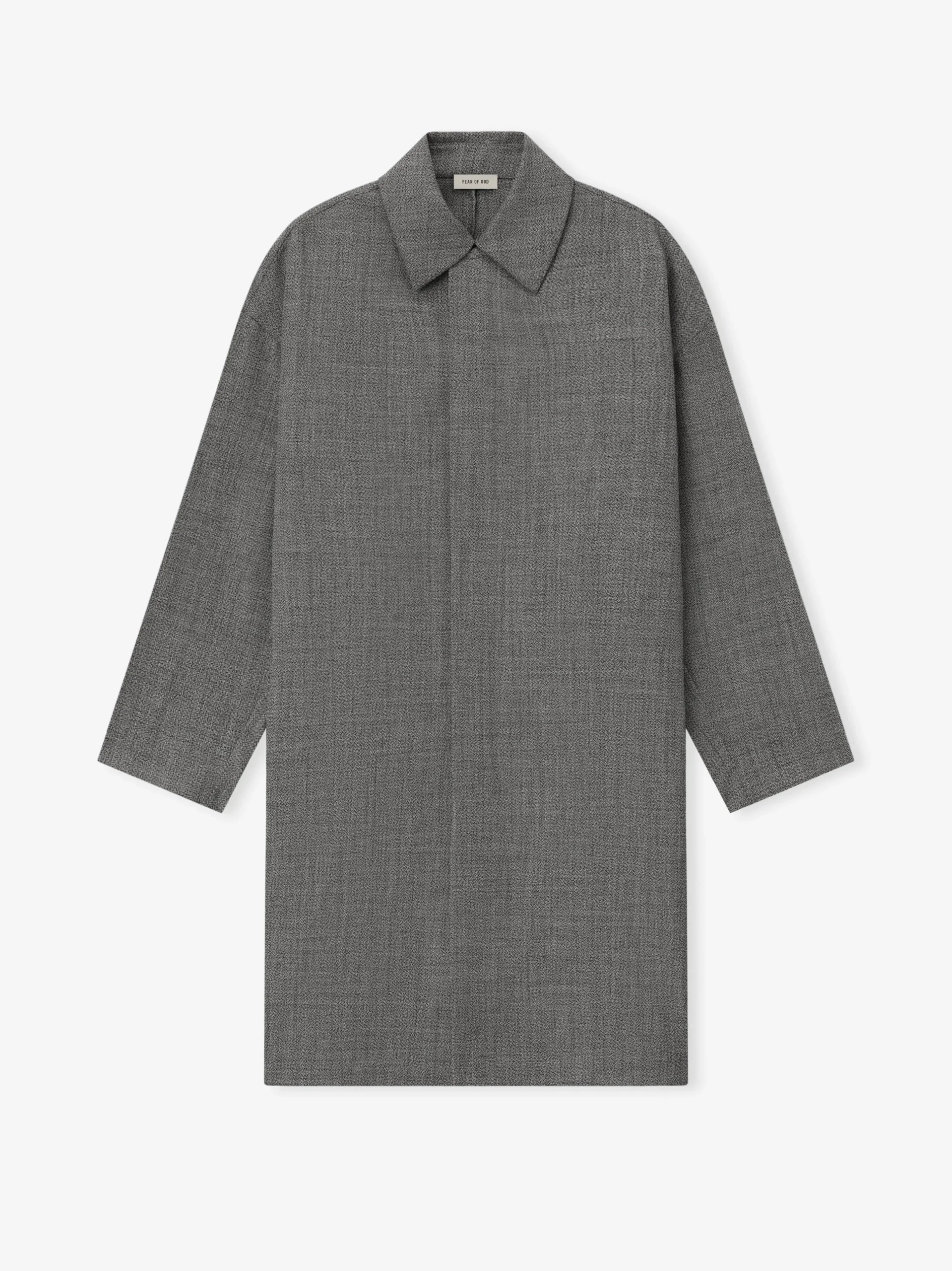 Mouline Wool Relaxed Trench Coat