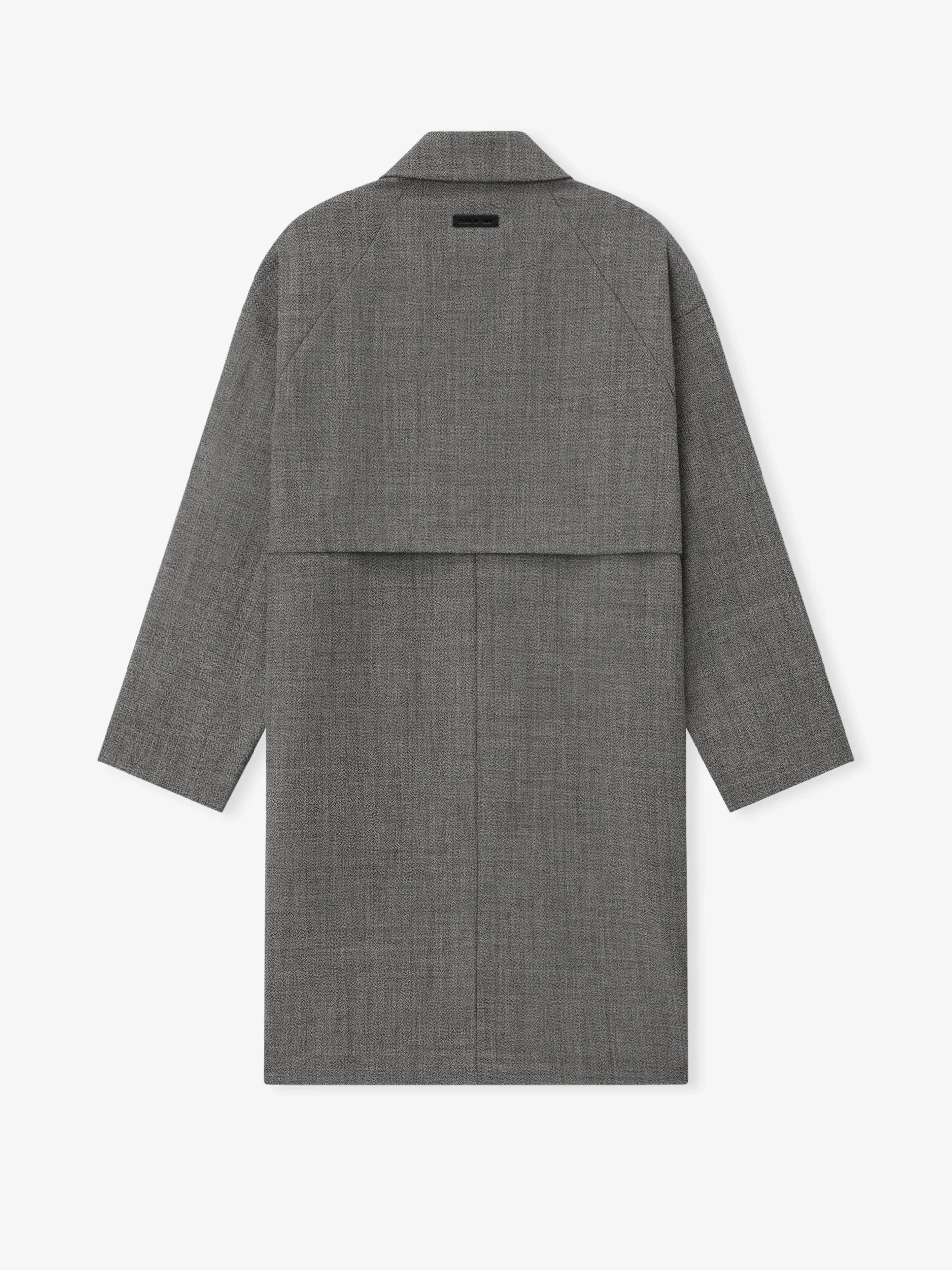 Mouline Wool Relaxed Trench Coat