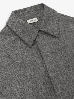 Mouline Wool Relaxed Trench Coat
