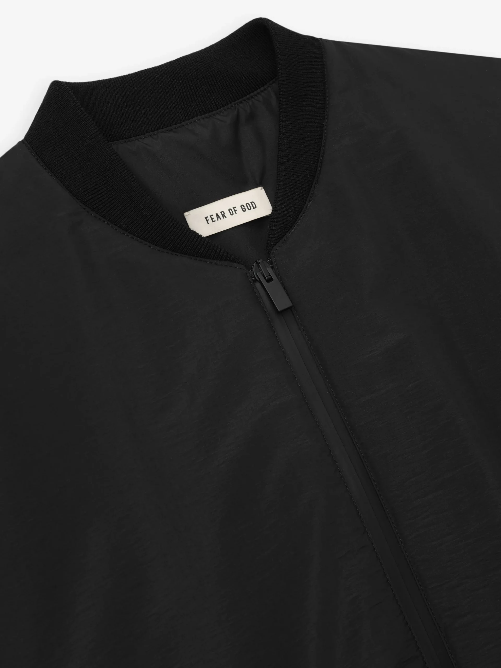Nylon Taffeta Padded Bomber Jacket