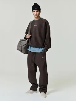 Suede Fleece Signature Modern Crewneck Sweatshirt