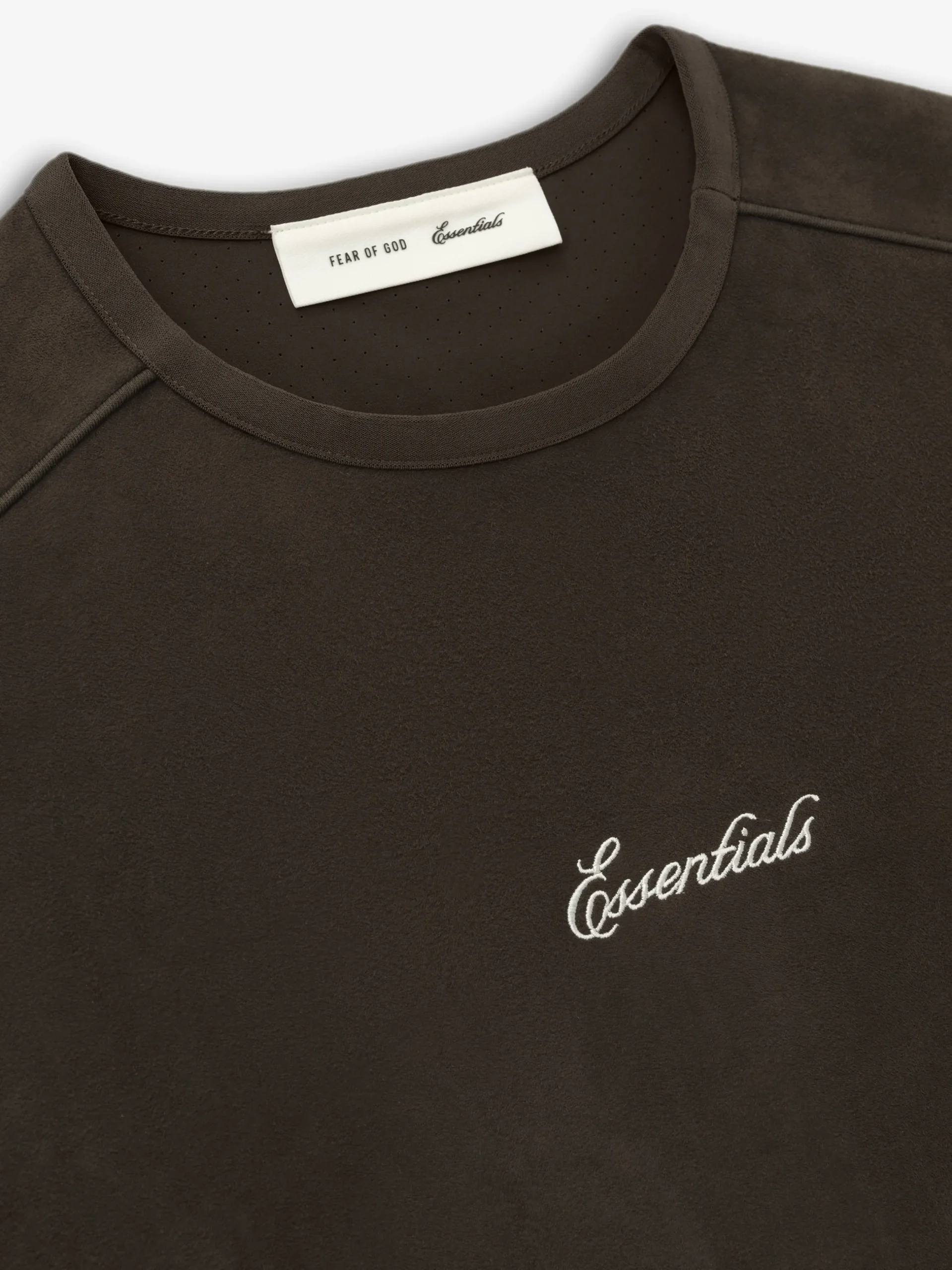 Suede Fleece Signature Modern Crewneck Sweatshirt