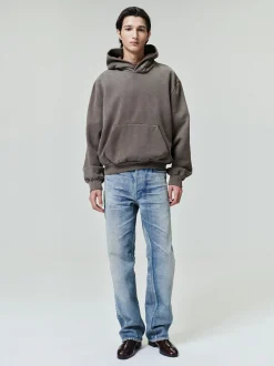 Sunfaded Classic Half Raglan Hoodie W/ Pocket