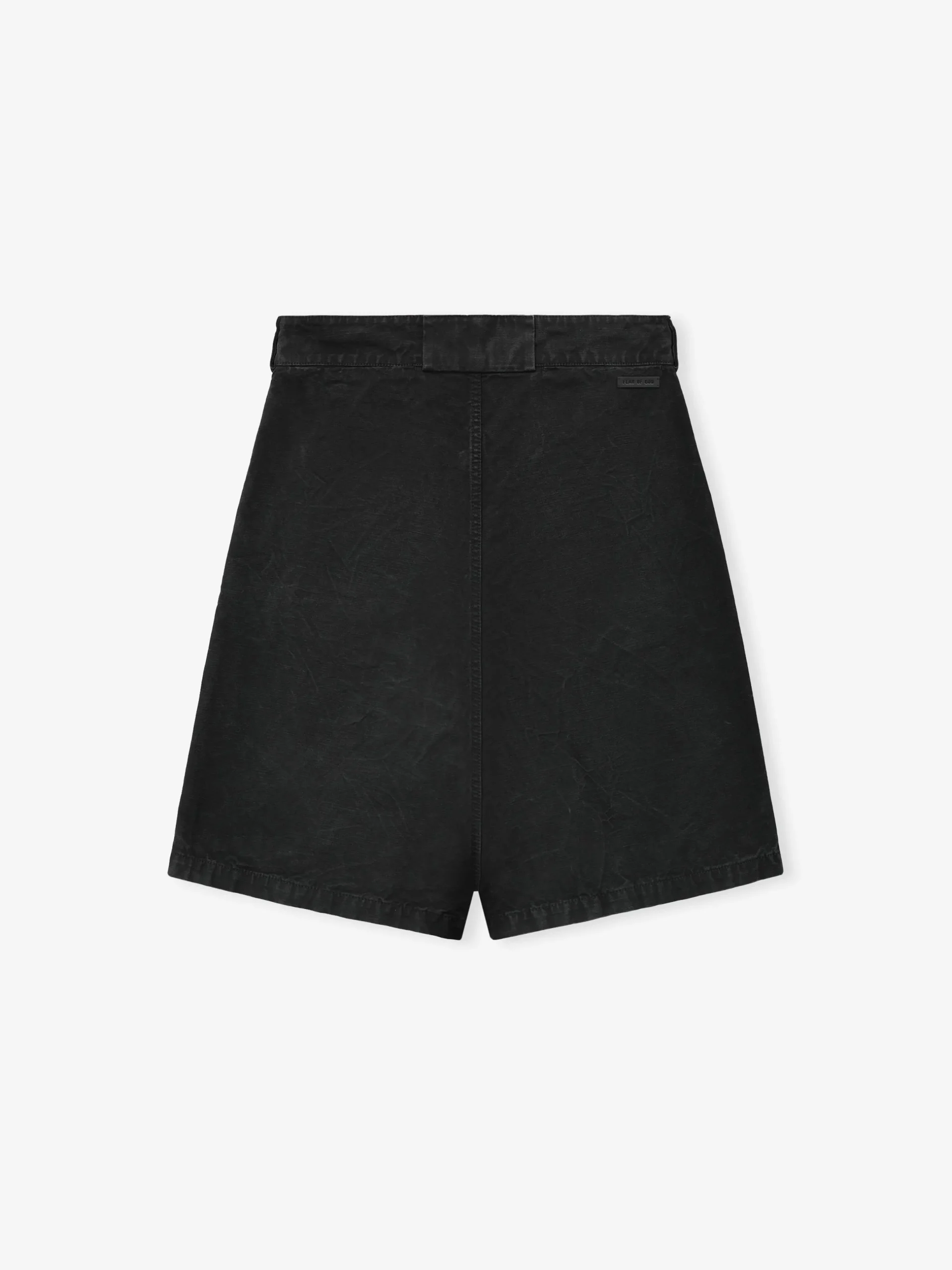 Washed Canvas Utility Shorts