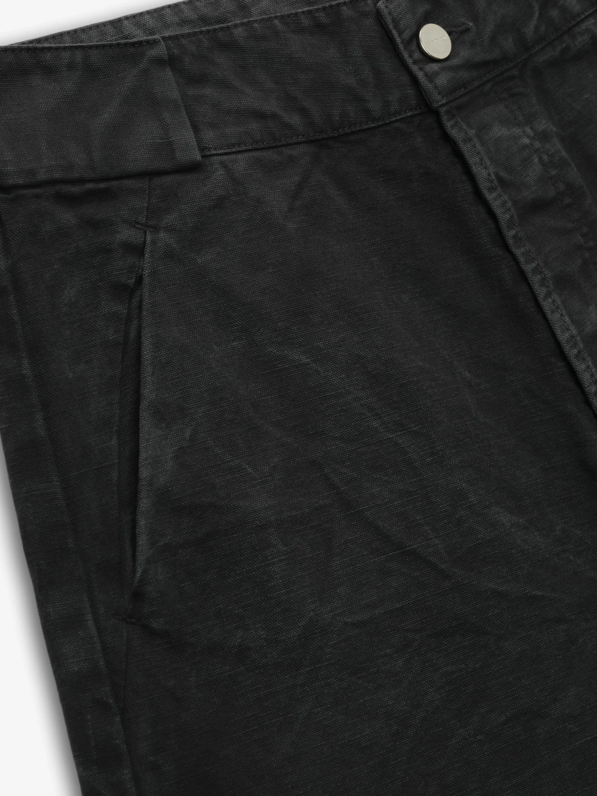 Washed Canvas Utility Shorts