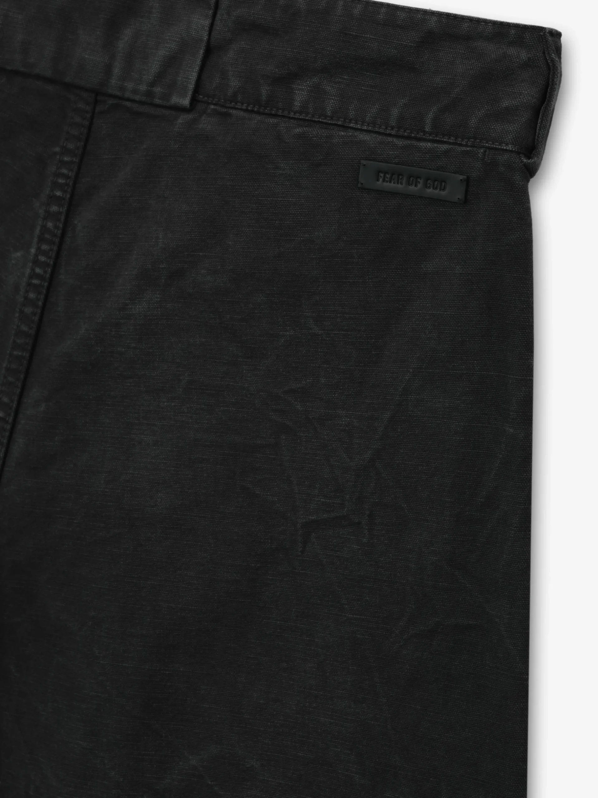 Washed Canvas Utility Shorts