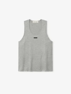 Womens Classic Rib Knit Tank