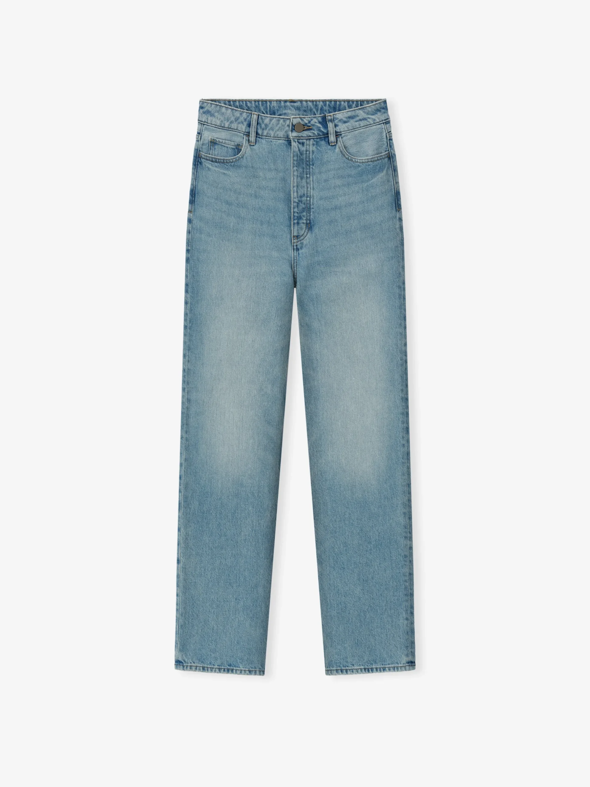 Womens Denim Straight Leg Jeans