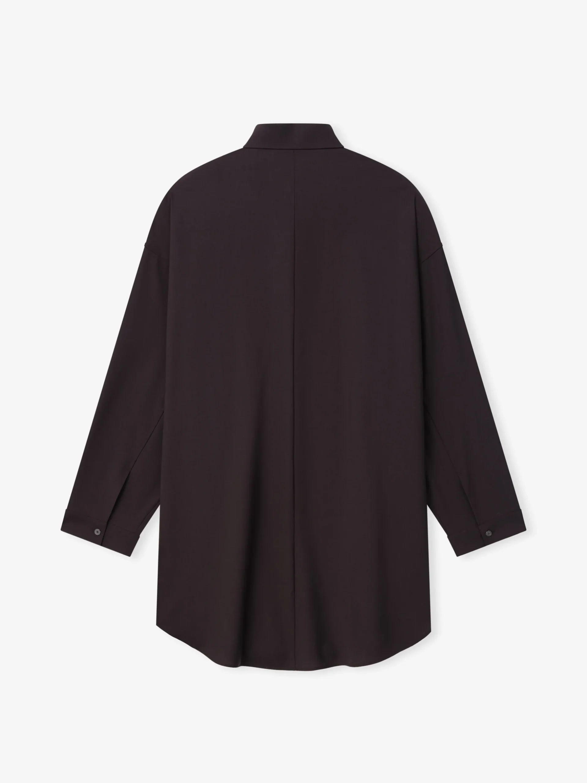 Womens Easy Care Wool Relaxed Shirt