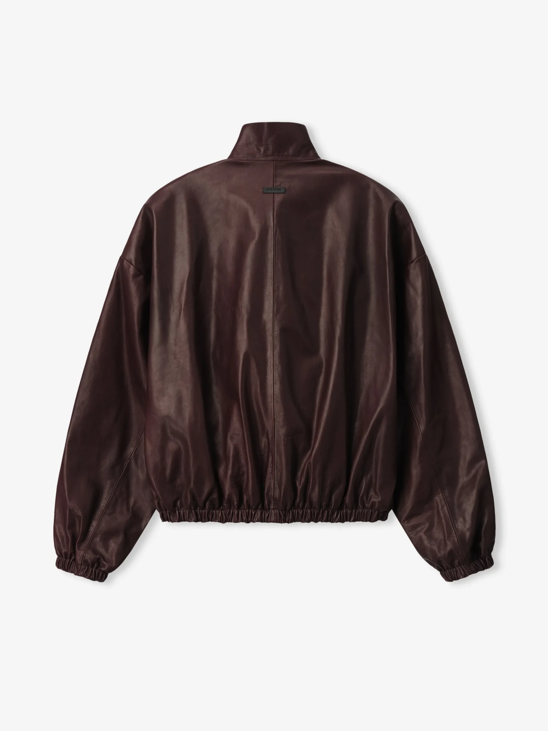 Womens Leather Track Jacket