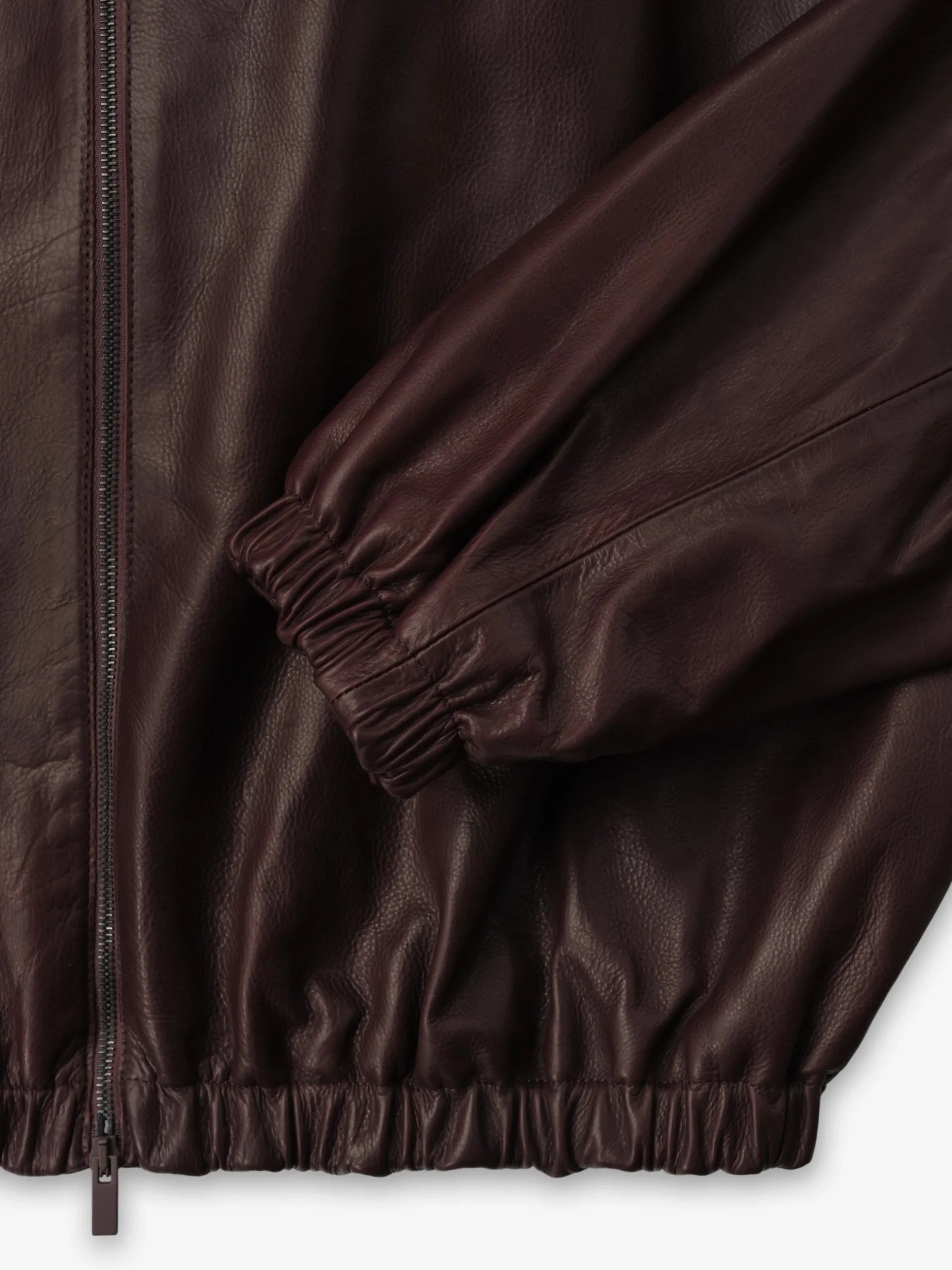 Womens Leather Track Jacket