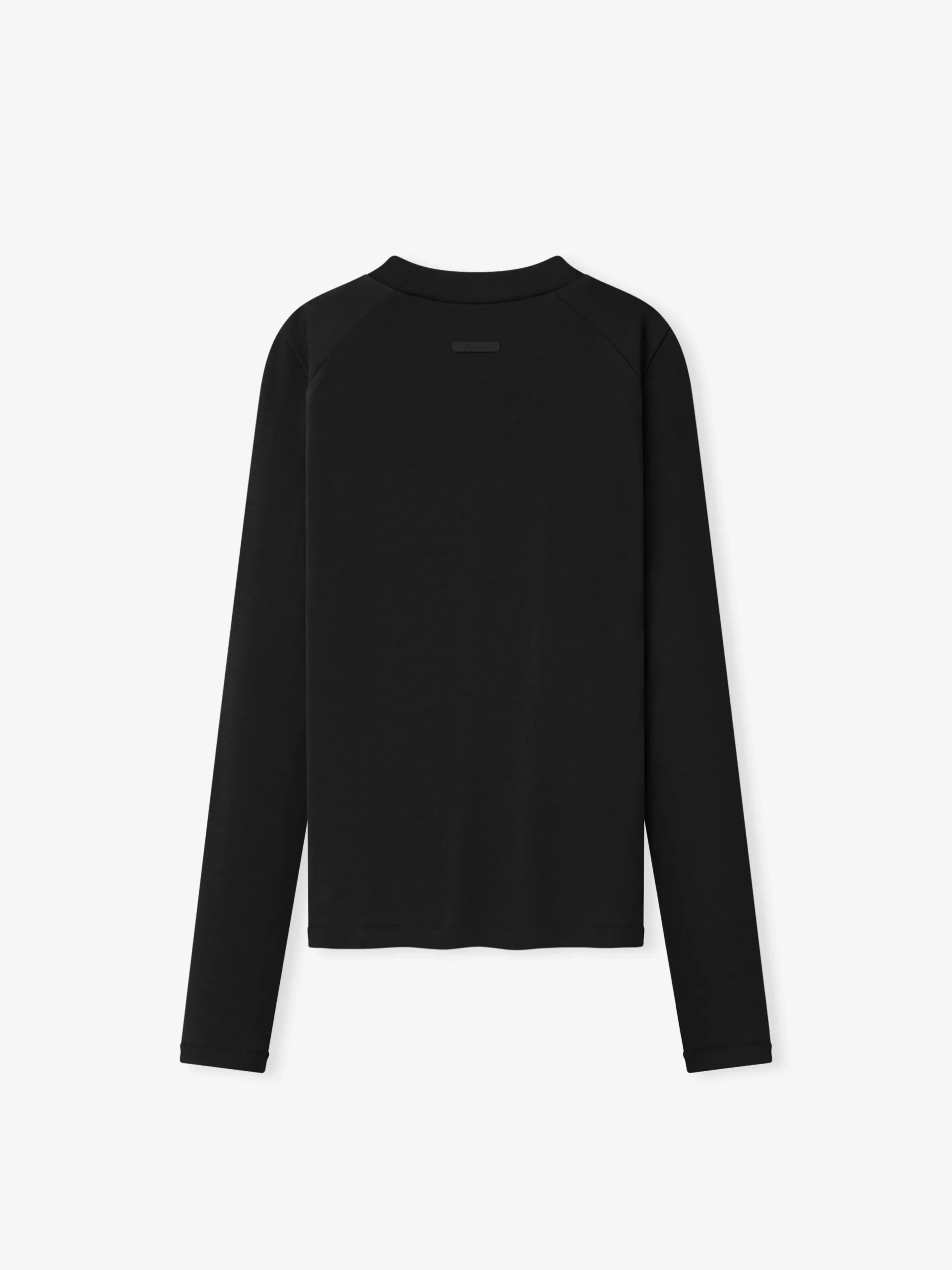 Womens Rib Fitted Long Sleeve Tee