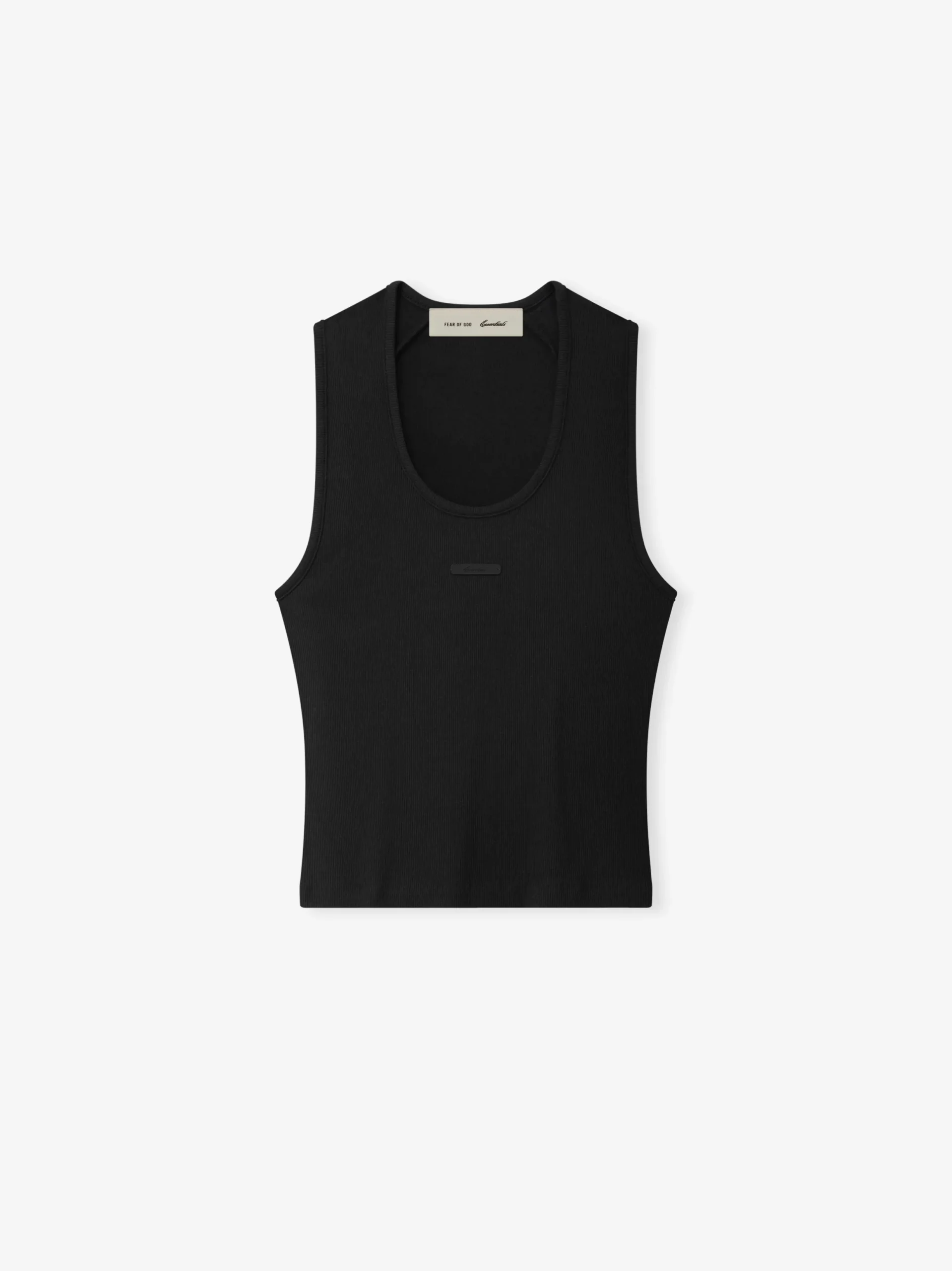 Womens Rib Knit Fitted Tank