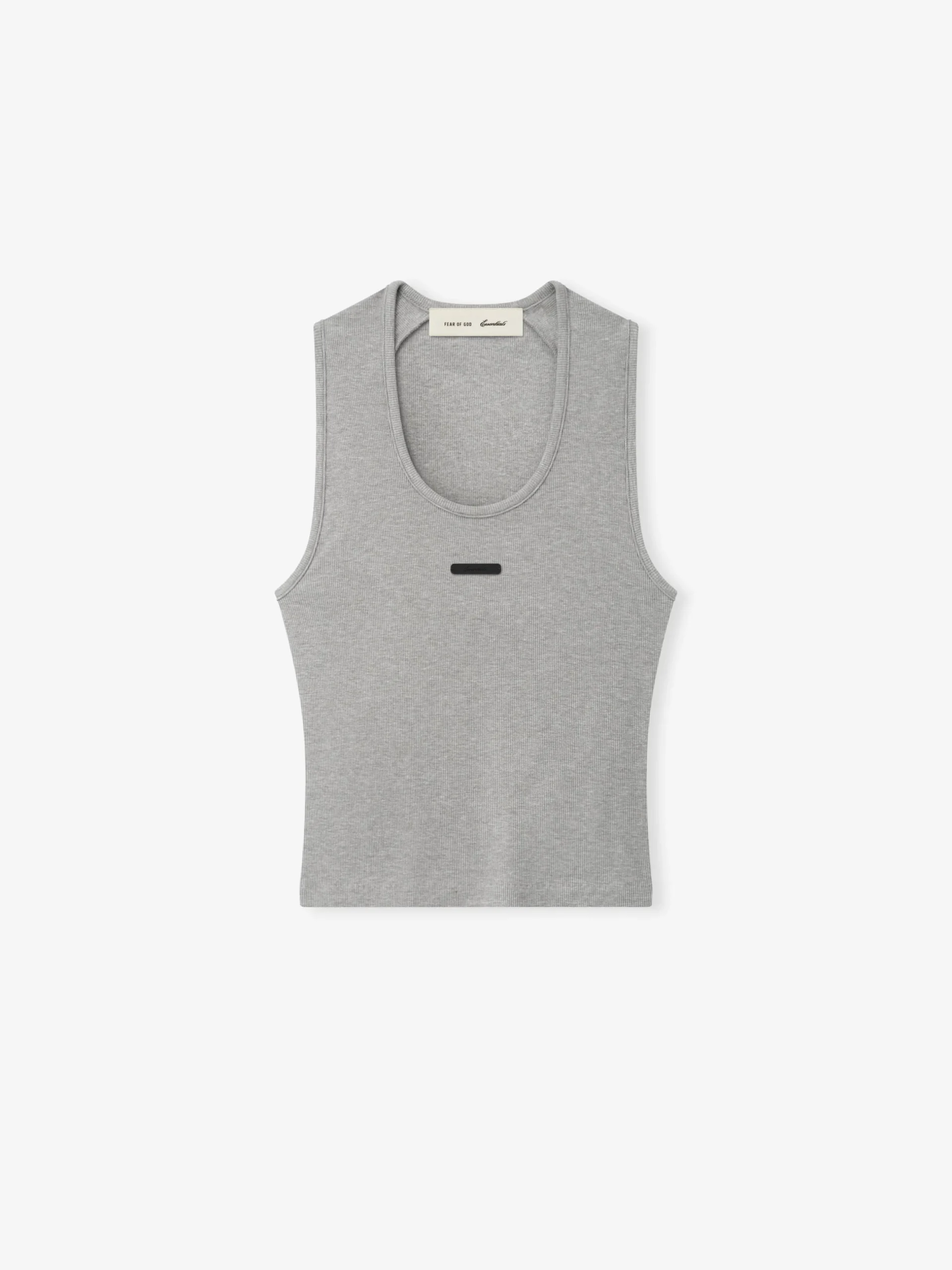 Womens Rib Knit Fitted Tank