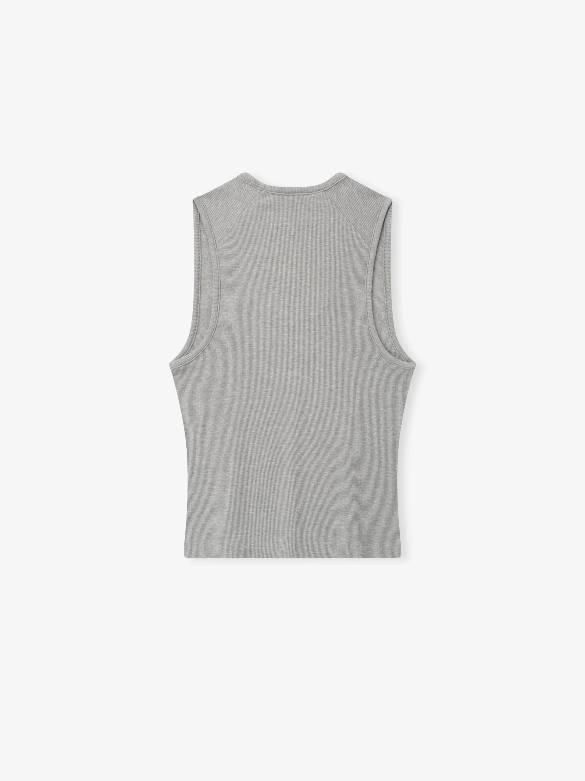 Womens Rib Knit Fitted Tank