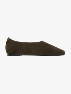 Womens Suede Ballerina