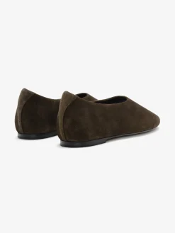 Womens Suede Ballerina
