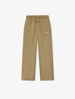 Womens Suede Fleece Signature Relaxed Pant