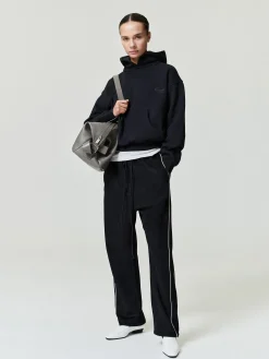 Womens Suede Fleece Signature Relaxed Pant