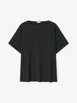 Womens Superfine Wool Boat Neck Tee