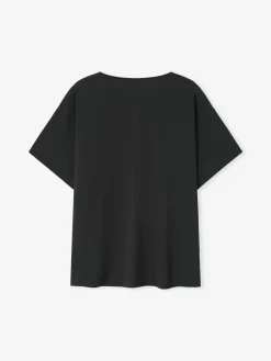 Womens Superfine Wool Boat Neck Tee
