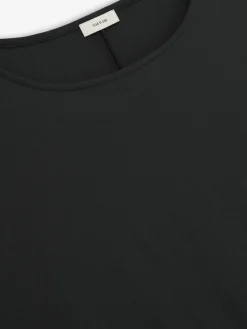 Womens Superfine Wool Boat Neck Tee